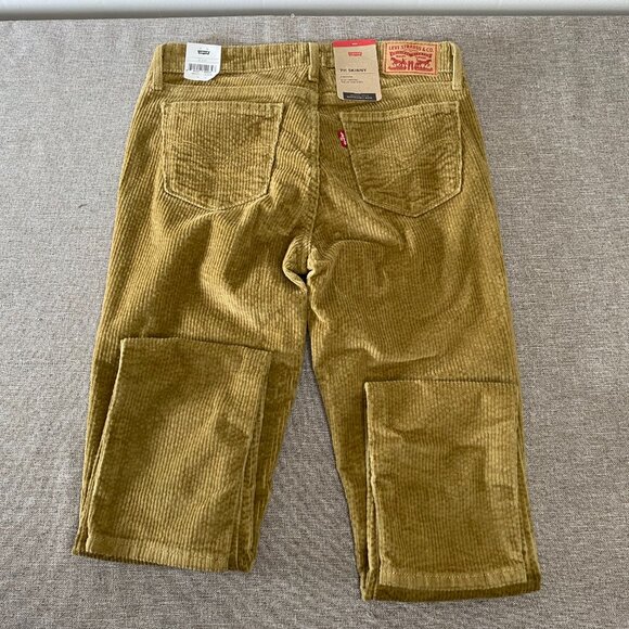 Levi's 711 Skinny Corduroy Jeans Women's 27 Mid Rise Iced Coffee Brown NWT - Picture 6 of 13